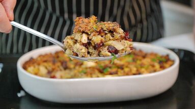 Best Sausage and Cranberry Stuffing for Thanksgiving Christmas or any Sunday Roast