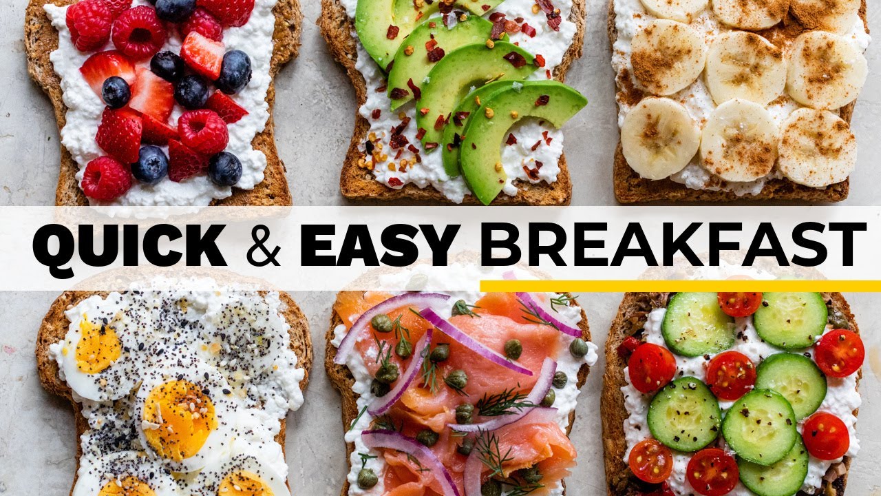 COTTAGE CHEESE BREAKFAST TOAST | easy, healthy recipe ideas