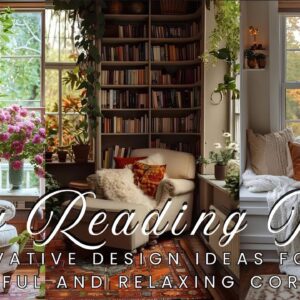 📚Create a COZY READING NOOK at Home | Innovative Design Ideas for a Peaceful and Relaxing Corner ✨