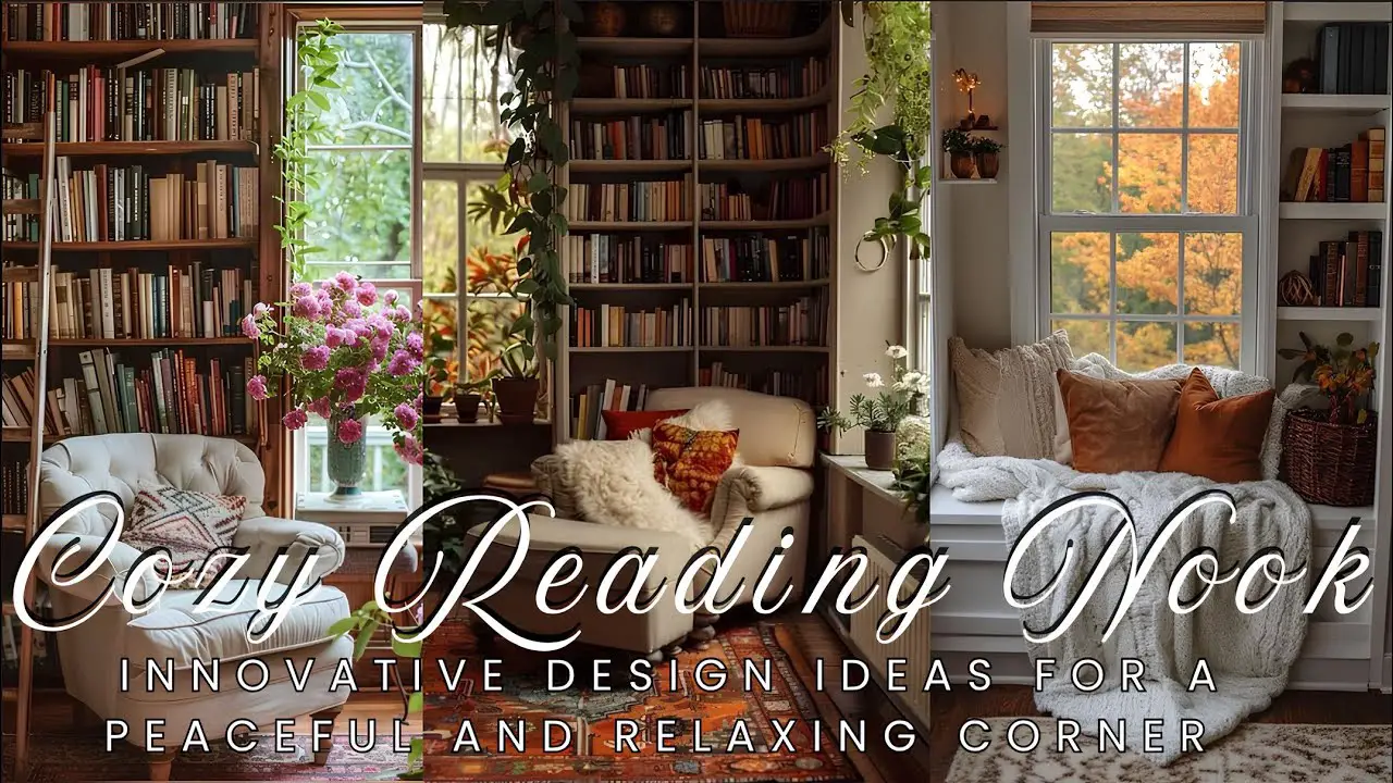 📚Create a COZY READING NOOK at Home | Innovative Design Ideas for a Peaceful and Relaxing Corner ✨