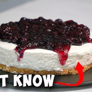 EASIEST No-Bake No-Gelatin  Cheesecake Recipe EVERYONE Should Master