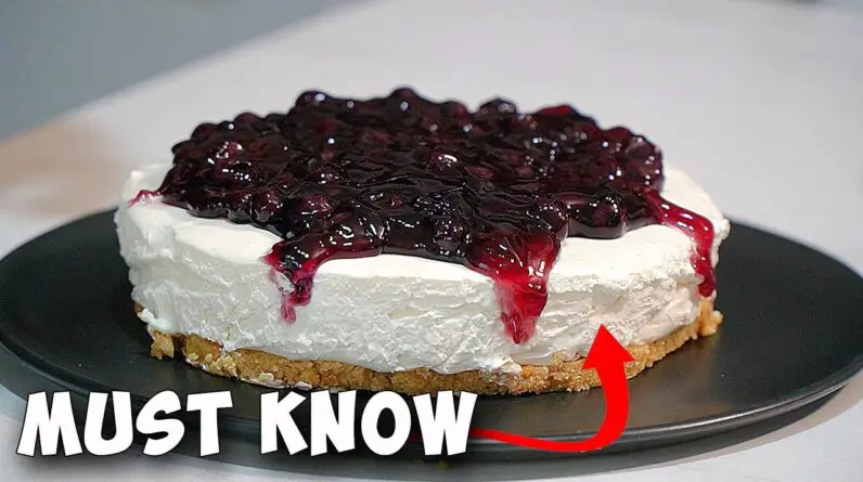 EASIEST No-Bake No-Gelatin  Cheesecake Recipe EVERYONE Should Master