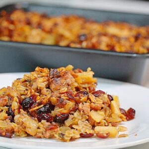 EASY OAT Stuffing with Sausage and CIDER