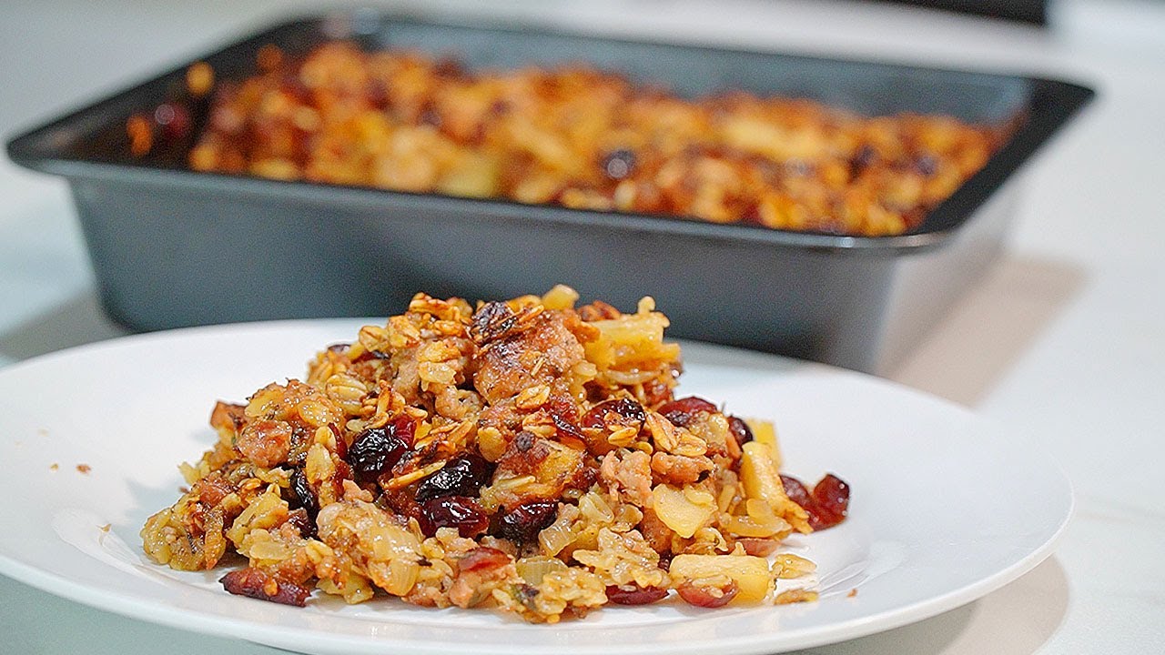 EASY OAT Stuffing with Sausage and CIDER