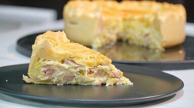 EASY Tuna CHEESE Leek Pie  A Creamy DELICIOUS Dinner Idea