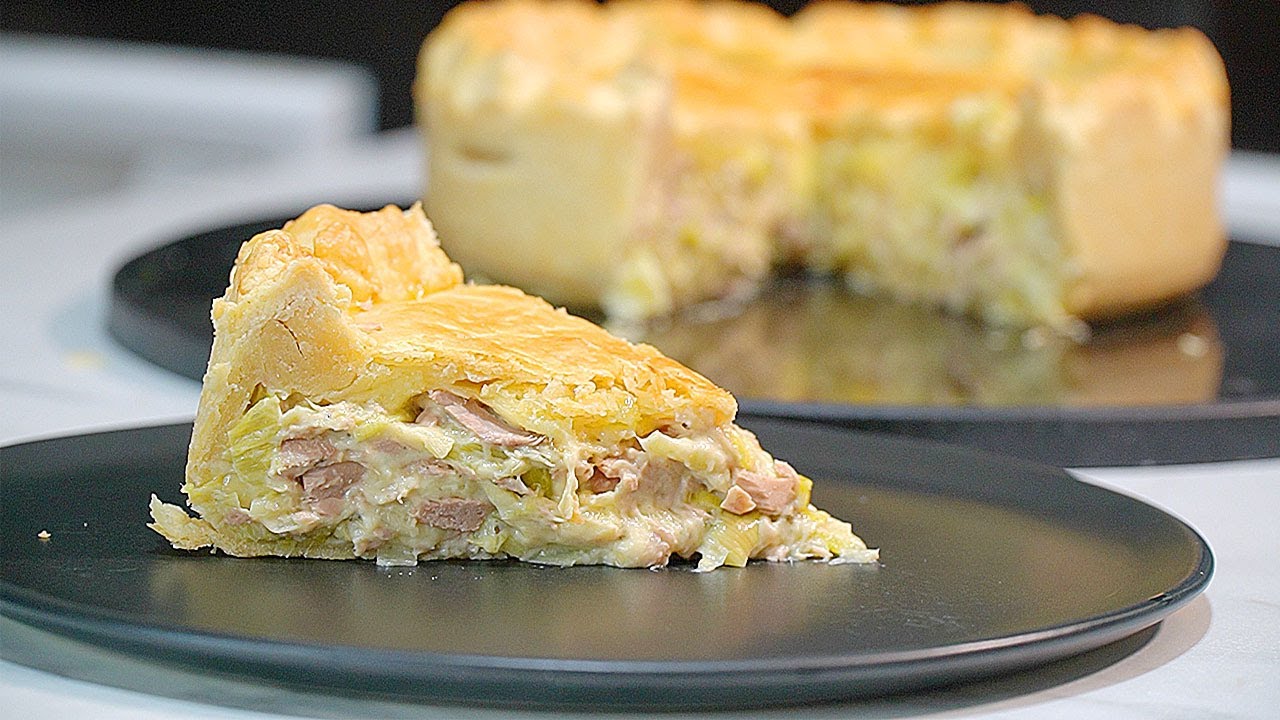 EASY Tuna CHEESE Leek Pie  A Creamy DELICIOUS Dinner Idea