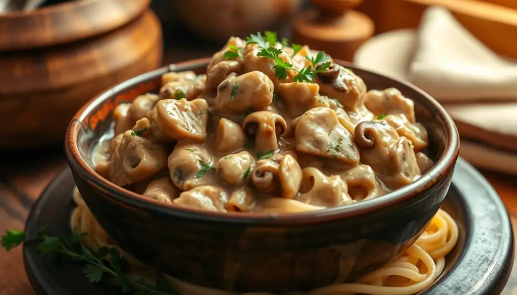 Creamy Chicken Mushroom Stroganoff: A Timeless Comfort Food Recipe