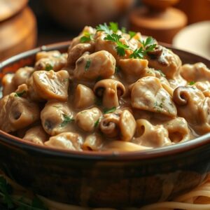 Creamy Chicken Mushroom Stroganoff: A Timeless Comfort Food Recipe