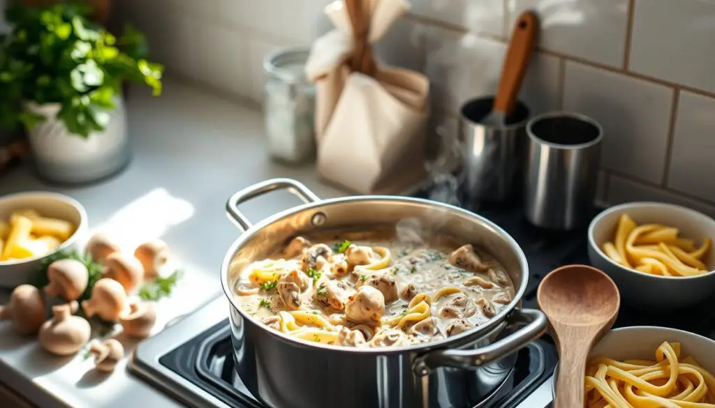 Creamy Chicken Mushroom Stroganoff: A Timeless Comfort Food Recipe