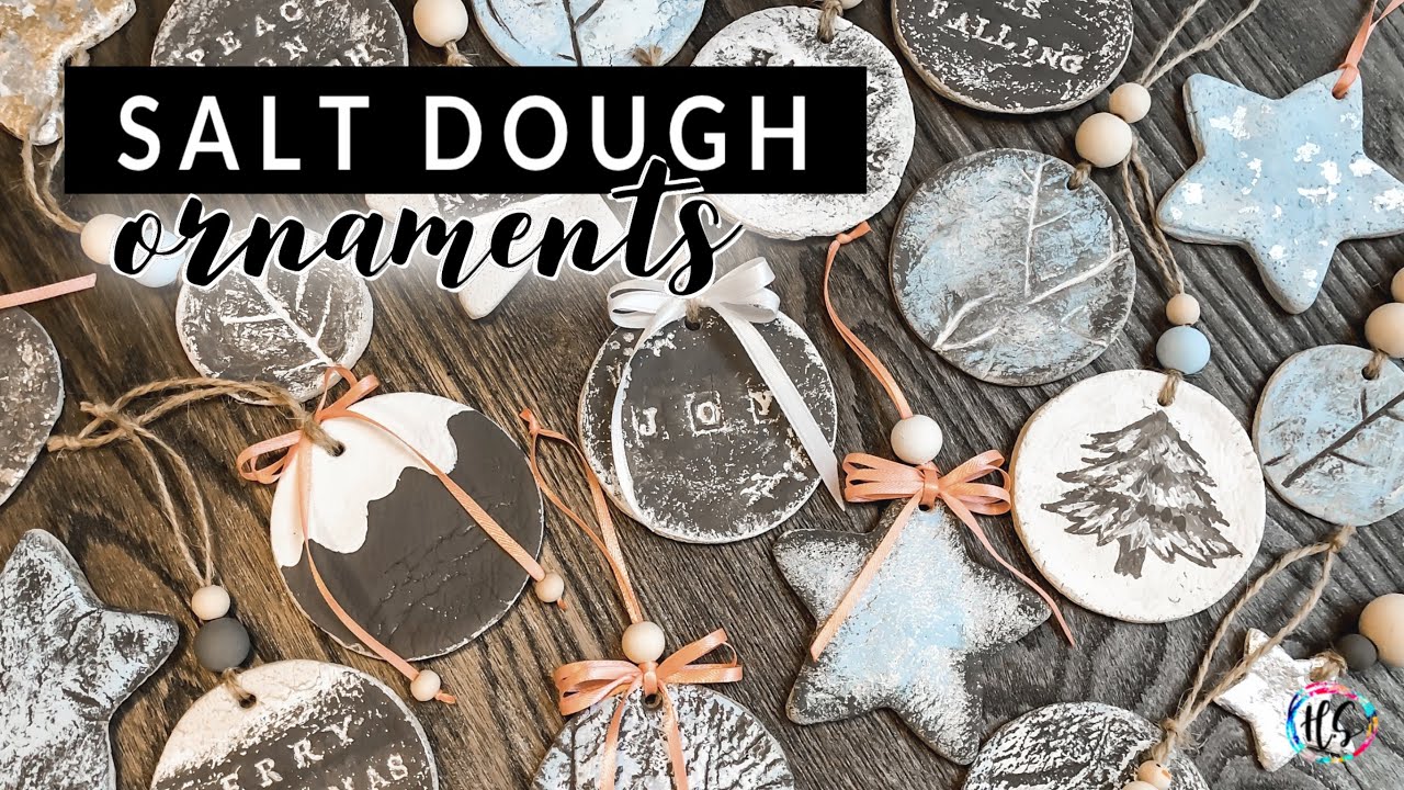 Salt Dough Christmas Tree Ornaments | DIY Baubles | How To Make Salt Dough Recipe | Decorations