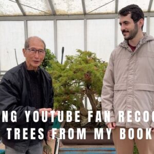 Visiting Youtube fan recognises trees from my book