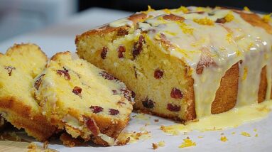 Zesty Cranberry Orange Loaf Cake