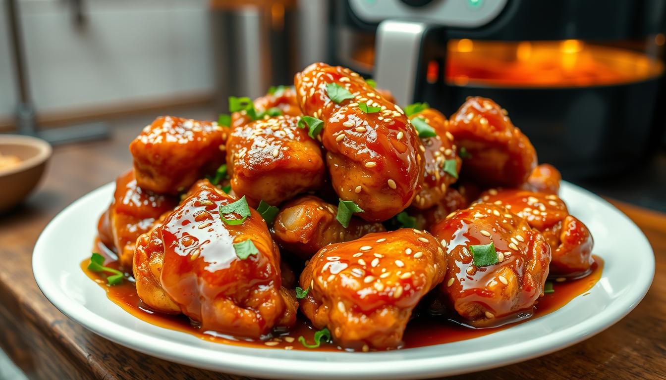 Air Fryer Honey Garlic Chicken