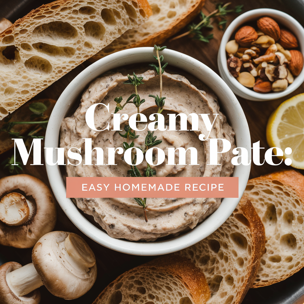 Homemade Favorite Delicious Creamy Mushroom Pate