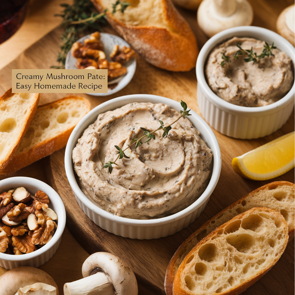 Homemade Favorite Delicious Creamy Mushroom Pate