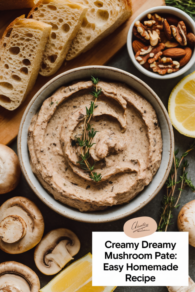 Homemade Favorite Delicious Creamy Mushroom Pate