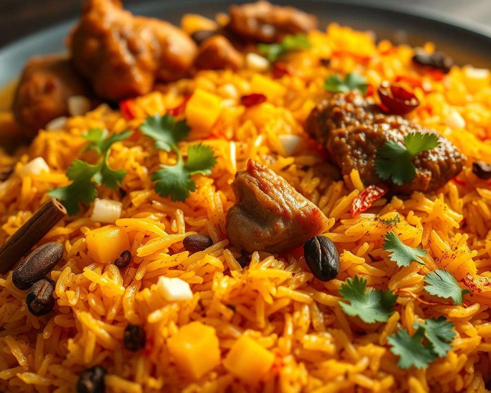 Biryani rice dish