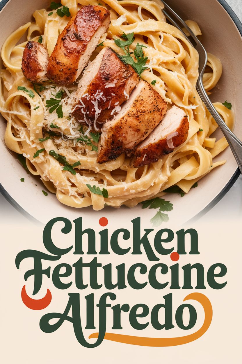 Craving creamy pasta? Learn how to make Chicken Fettuccine Alfredo with grilled chicken at home. Easy recipe!