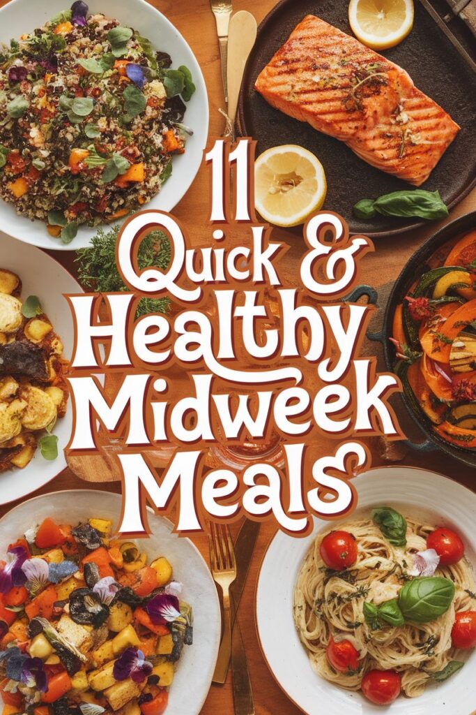 Discover 11 healthy midweek meals with easy, popular, and quick recipes. Perfect for busy weeknights!