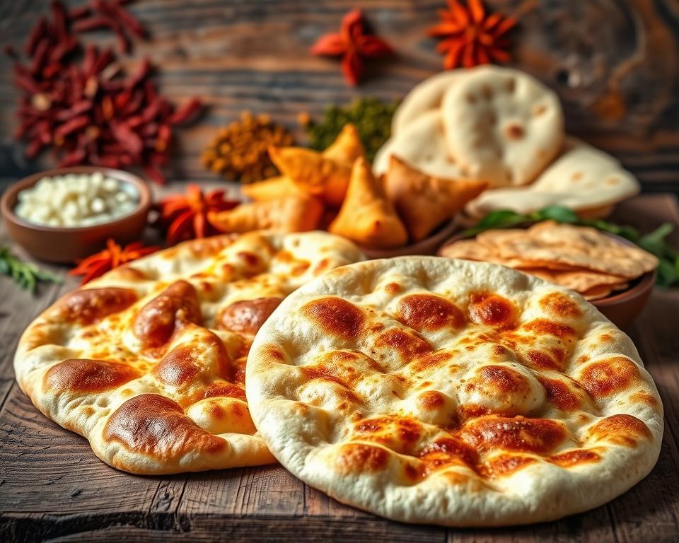 Indian bread and snacks