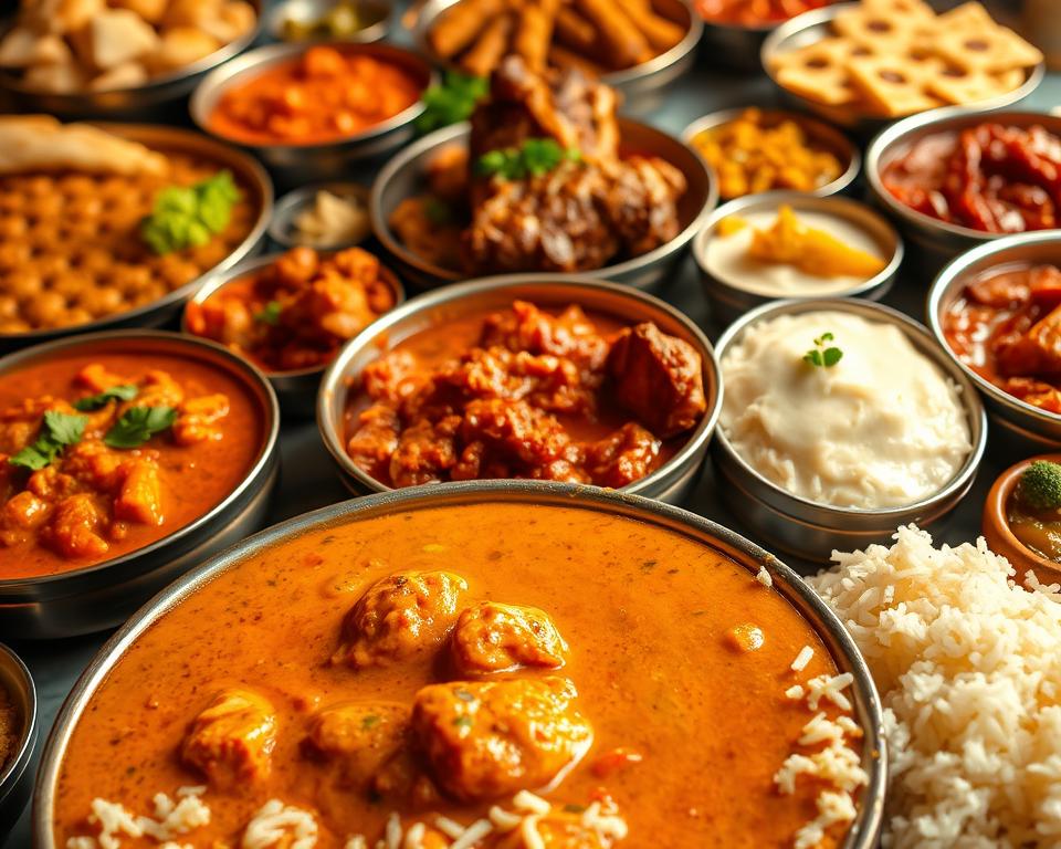 Indian curry dishes