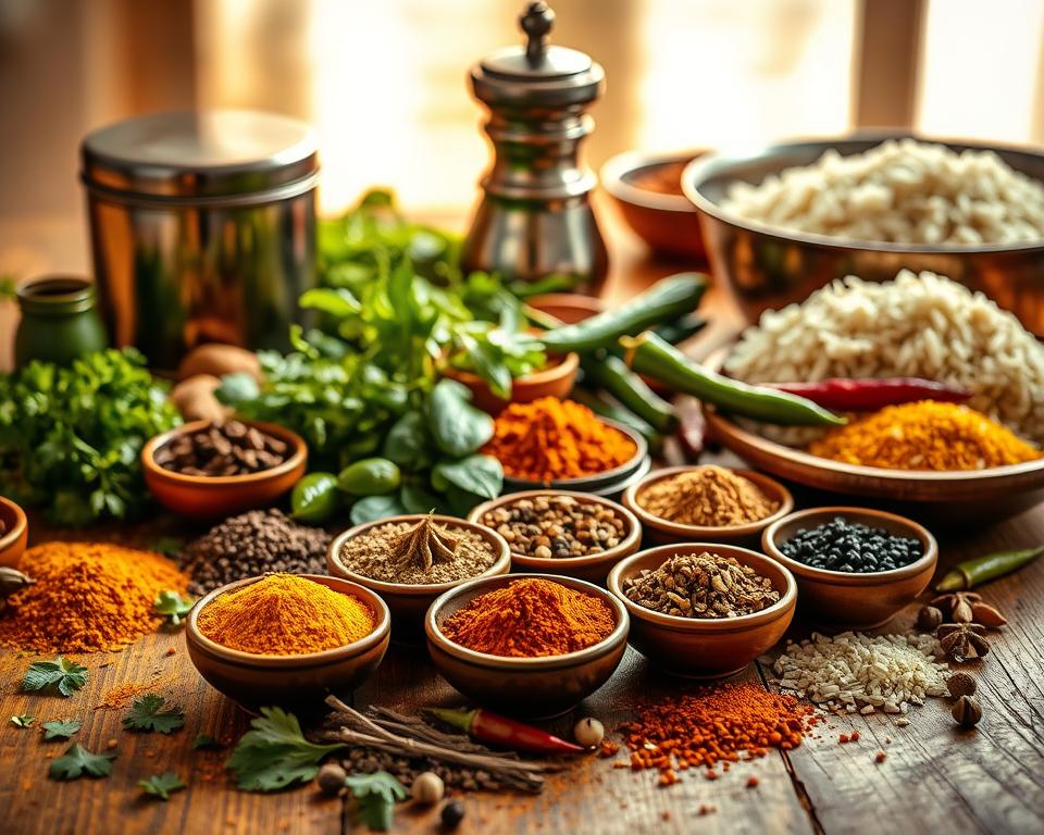 Indian spices and ingredients