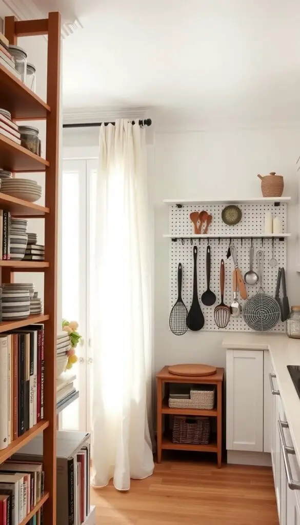 Parisian-inspired vertical storage