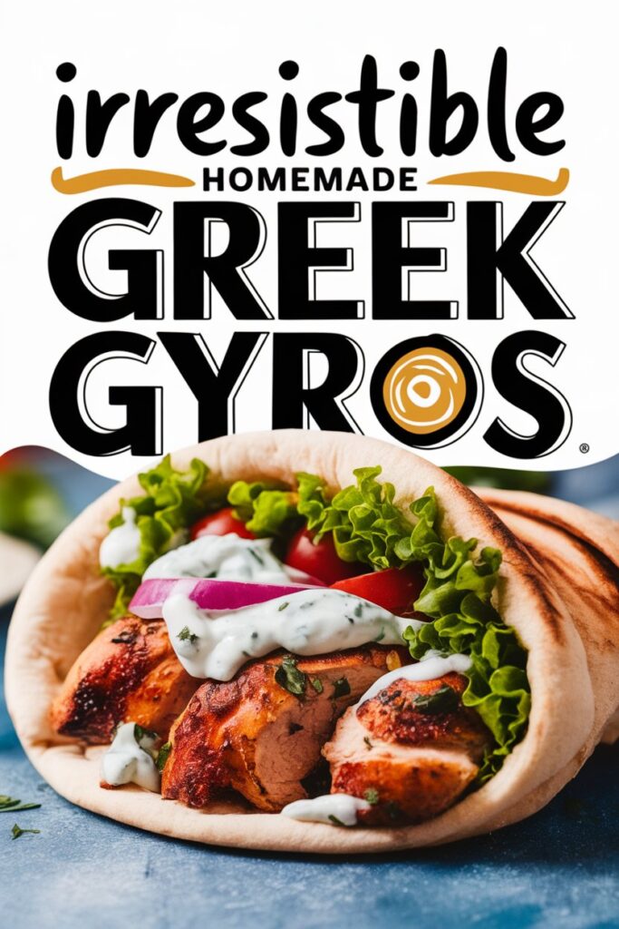 Discover my delicious GREEK CHICKEN Gyros with Homemade Tzatziki Sauce & Flatbread recipe! Easy, flavorful, and perfect for a tasty meal.