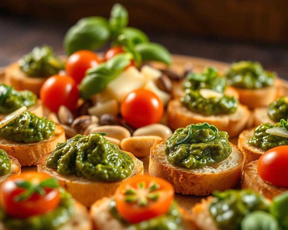 pesto appetizers