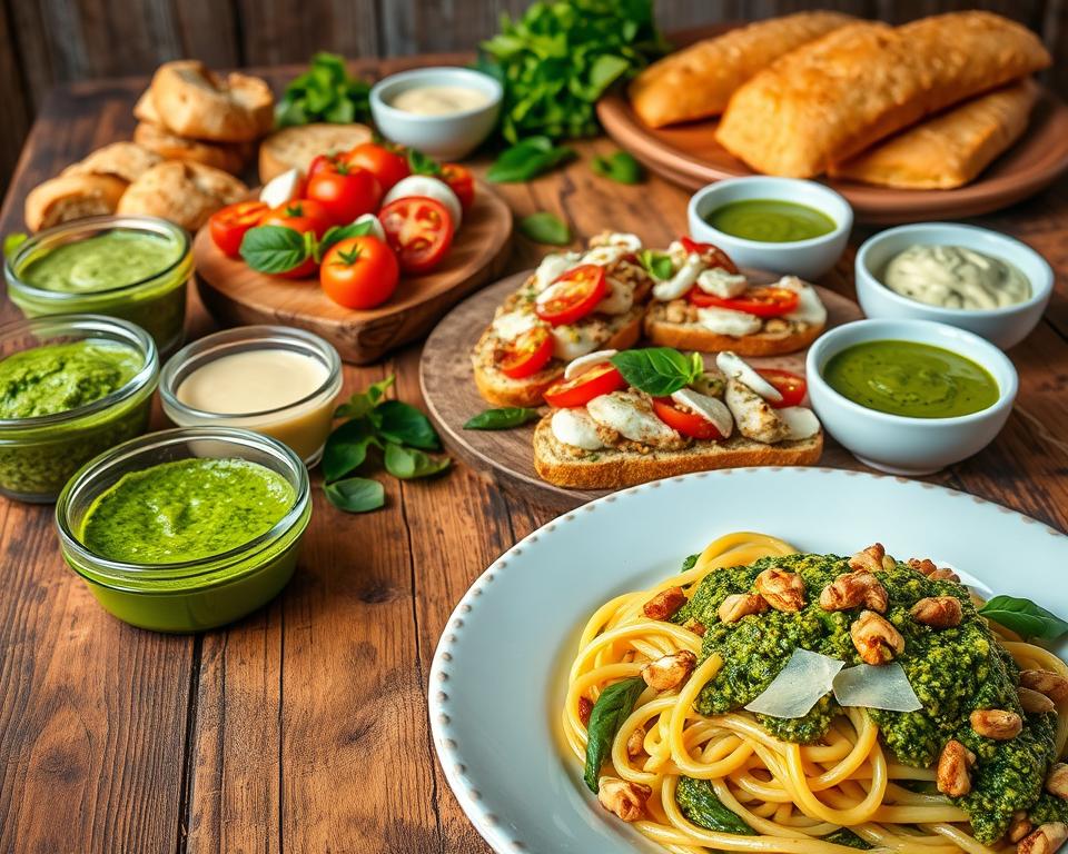 pesto dishes