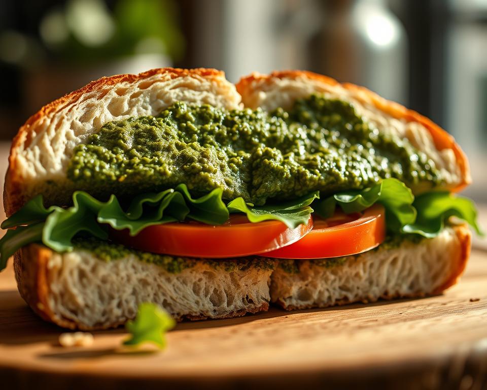 pesto sandwich