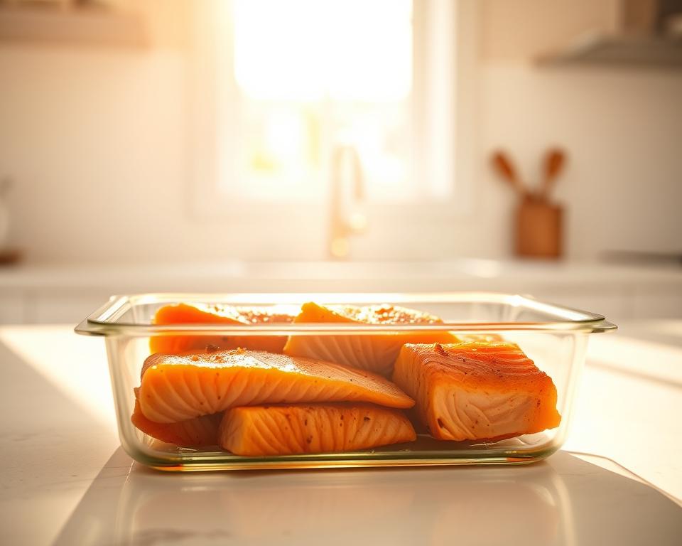 storing leftover salmon