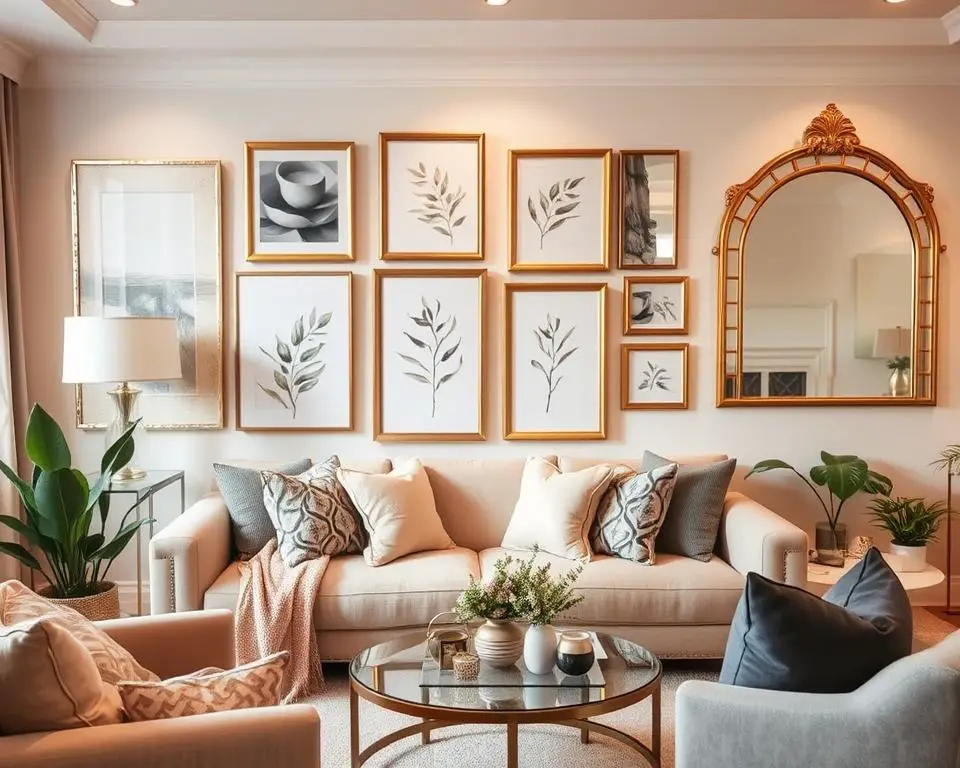 wall art and mirrors for home decor