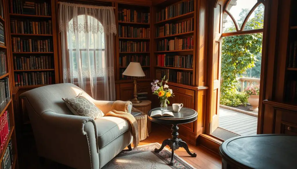 cozy reading nook