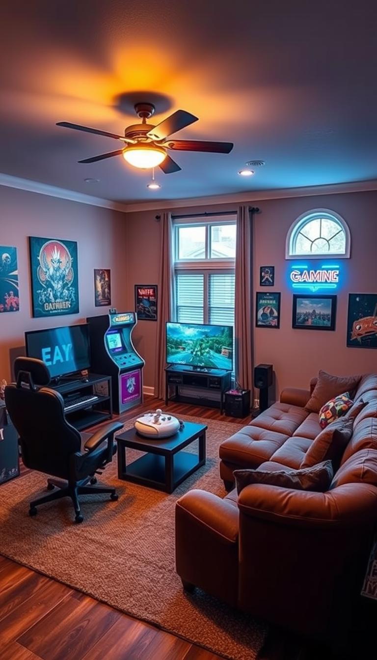 Gaming Room Living Room Combo
