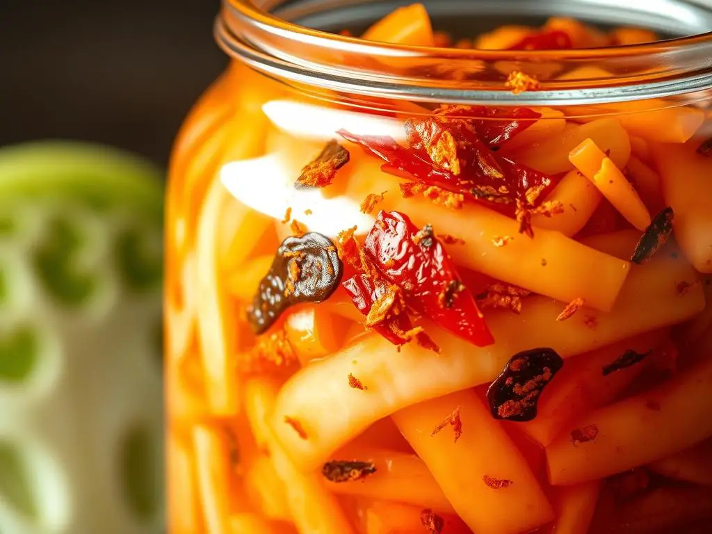 Homemade Kimchi in a jar