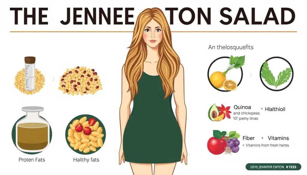 Nutritional components of Jennifer Aniston salad recipe Nutritional components of Jennifer Aniston salad recipe