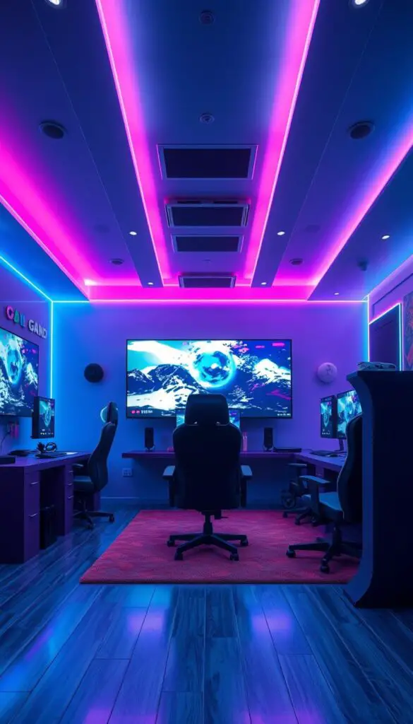 gaming room lighting ideas