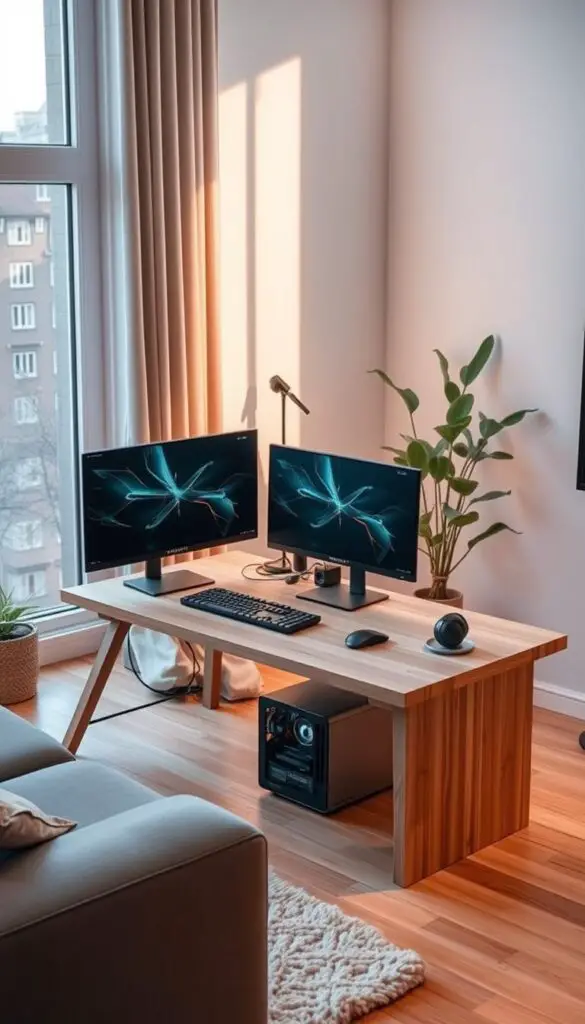 minimalist gaming setup
