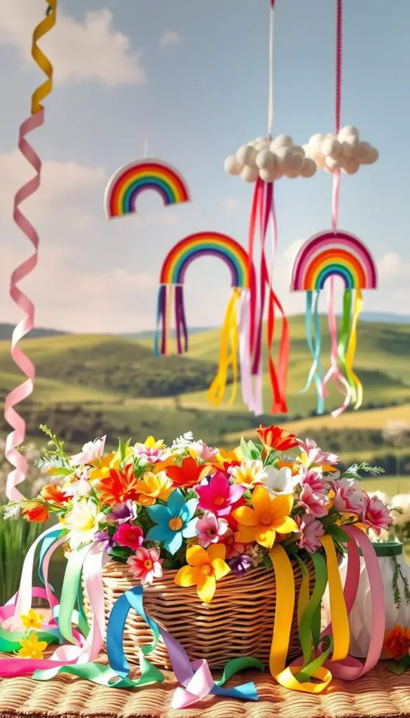seasonal rainbow crafts for spring and st patricks day