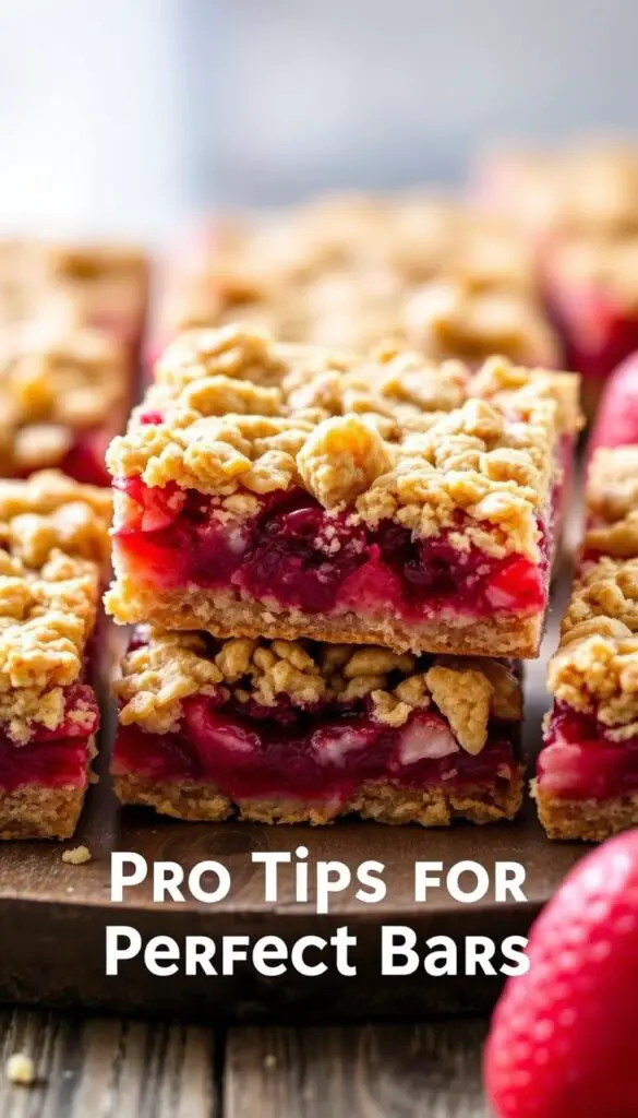 Perfect Strawberry Oatmeal Bars Tips
