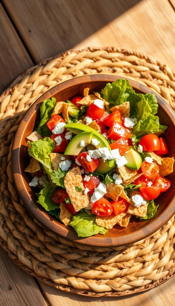 Southwest salad serving bowl