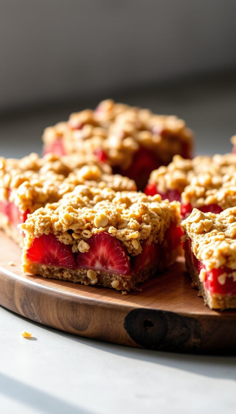 Strawberry Oatmeal Bars