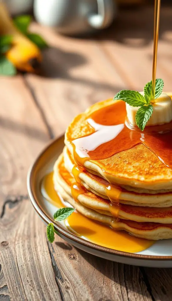 maple syrup pancakes