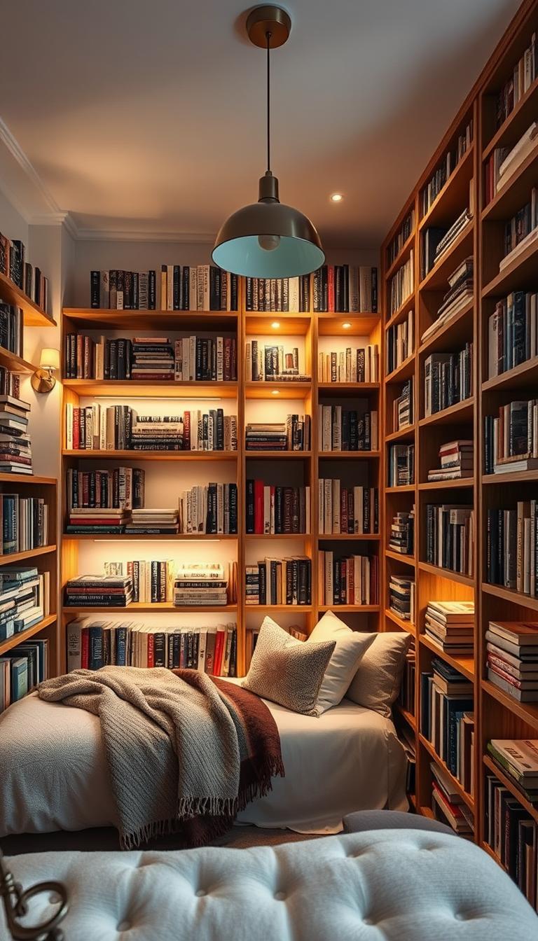 12 Small Bedroom Library Ideas