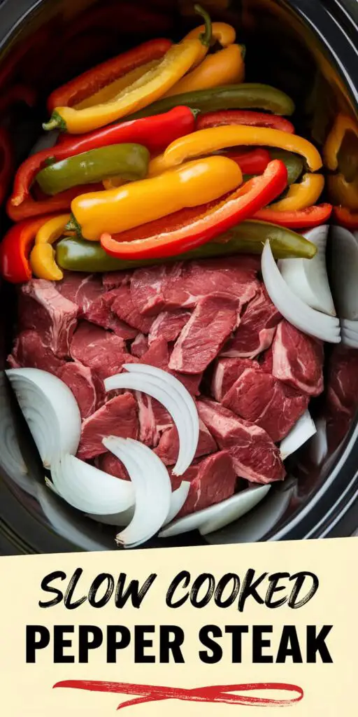 slow cooker peppered steak