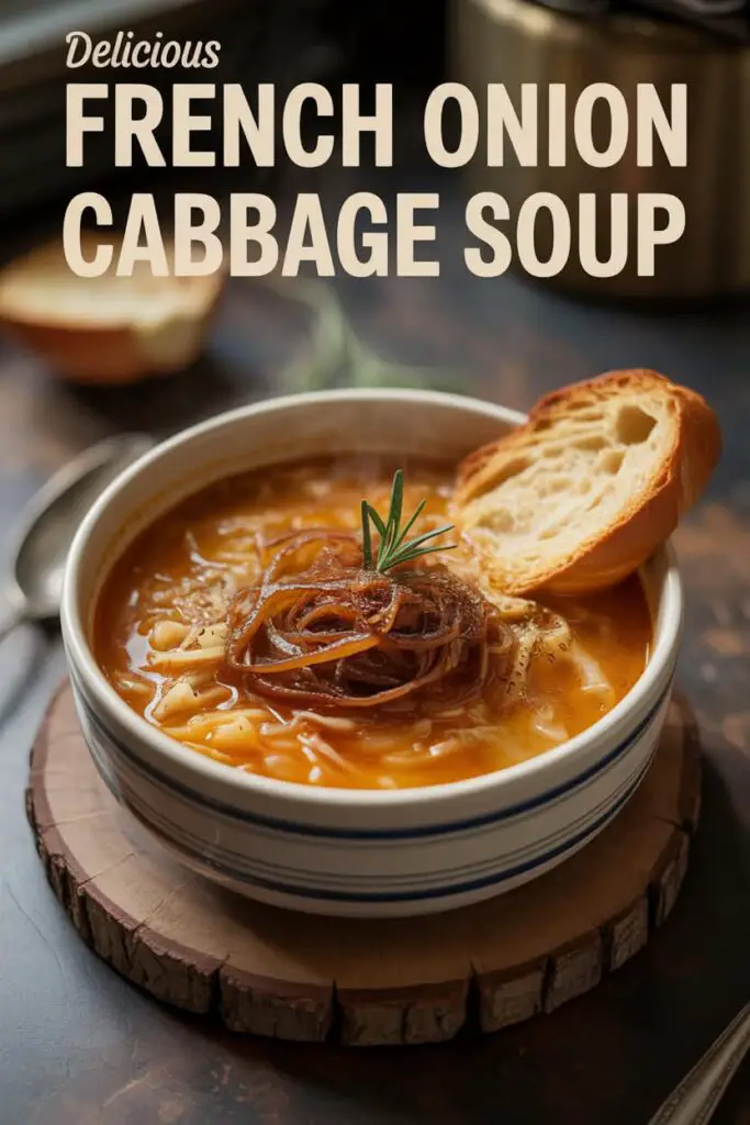 French Onion Cabbage Soup