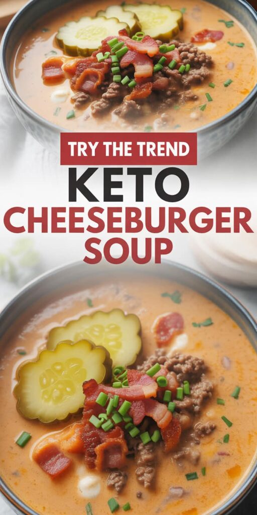 Keto Cheeseburger Soup