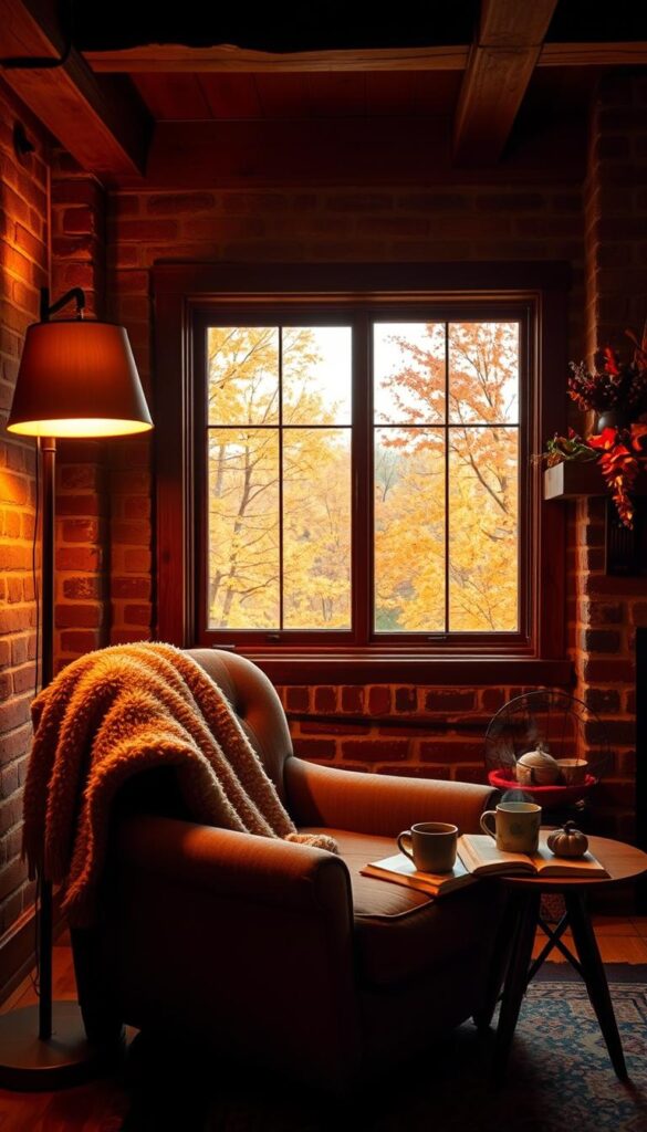 create cozy reading nook