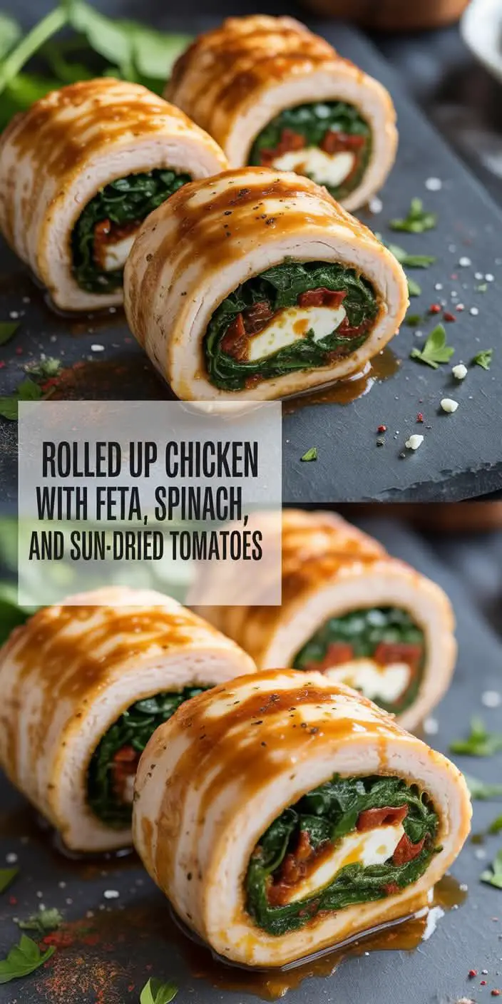 rolled up chicken